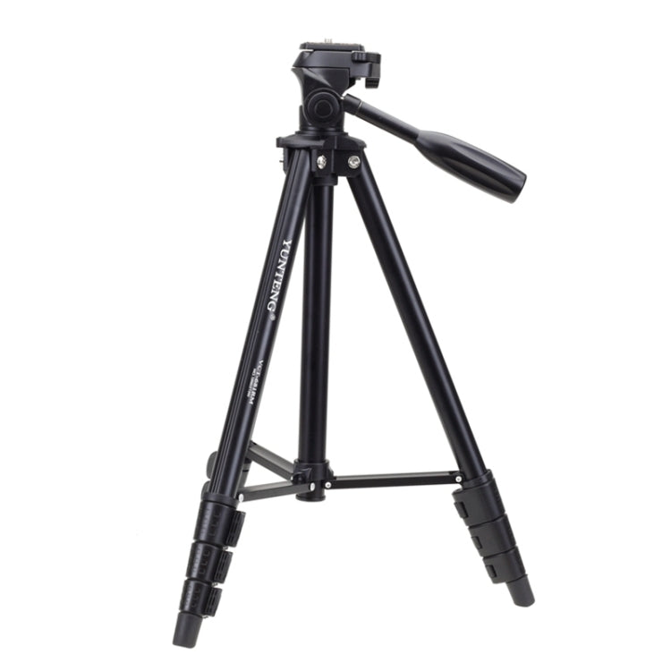 YUNTENG VCT-681 138 ซม. SLR / Micro-SLR / กล้องดิจิตอลขาตั้งสามขา, ขาอลูมิเนียมพับได้ 4 ส่วน, เหมาะสำหรับ Canon / Nikon / Panasonic / Pentax / Casio / Sony / Fuji (ความจุโหลด: 3 กก.)