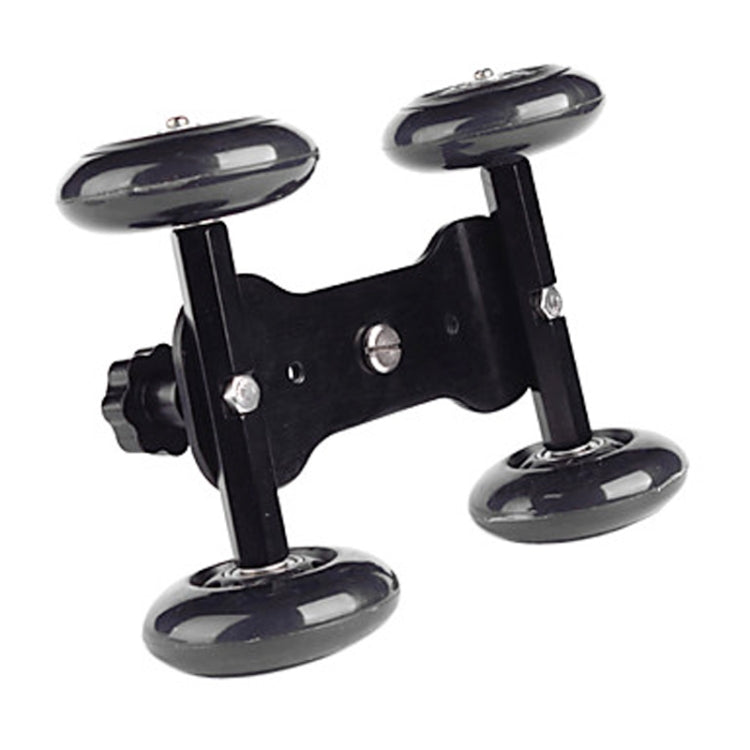 DEBO รถบรรทุกกล้องรุ่นแรก/ตารางชั้นวิดีโอ Slider Track Dolly Car สำหรับกล้อง DSLR/กล้องวิดีโอ, Black