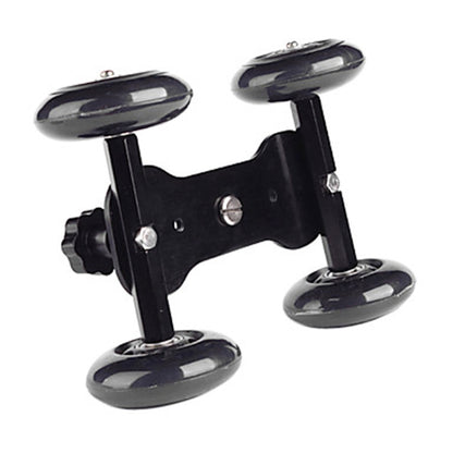 DEBO รถบรรทุกกล้องรุ่นแรก/ตารางชั้นวิดีโอ Slider Track Dolly Car สำหรับกล้อง DSLR/กล้องวิดีโอ, Black