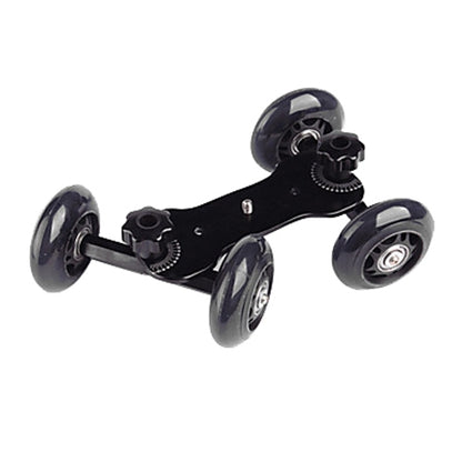 DEBO รถบรรทุกกล้องรุ่นแรก/ตารางชั้นวิดีโอ Slider Track Dolly Car สำหรับกล้อง DSLR/กล้องวิดีโอ, Black
