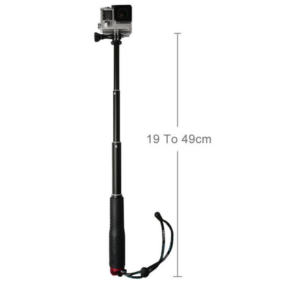 มือถือ 49 ซม. เสายืดได้ Monopod พร้อมสกรูสำหรับ GoPro Hero11 Black / HERO10 Black / HERO9 Black / HERO8 / HERO7 / 6/5/5 เซสชัน / 4 เซสชัน / 4 /3+ /3/2/1, Insta360 ONE R, DJI Osmo Actionและกล้องแอ็คชั่นอื่นๆ, Max Length: 49cm(Red), Max Length: 49cm(Blue...