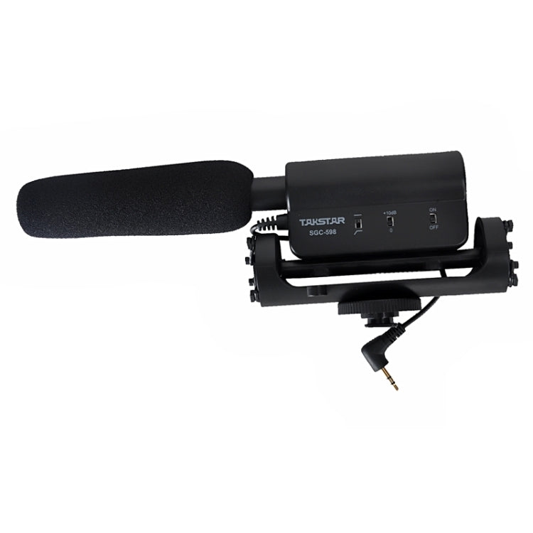 TAKSTAR SGC-598 การสัมภาษณ์การถ่ายภาพมืออาชีพไมโครโฟนเฉพาะสำหรับกล้อง DSLR และ DV