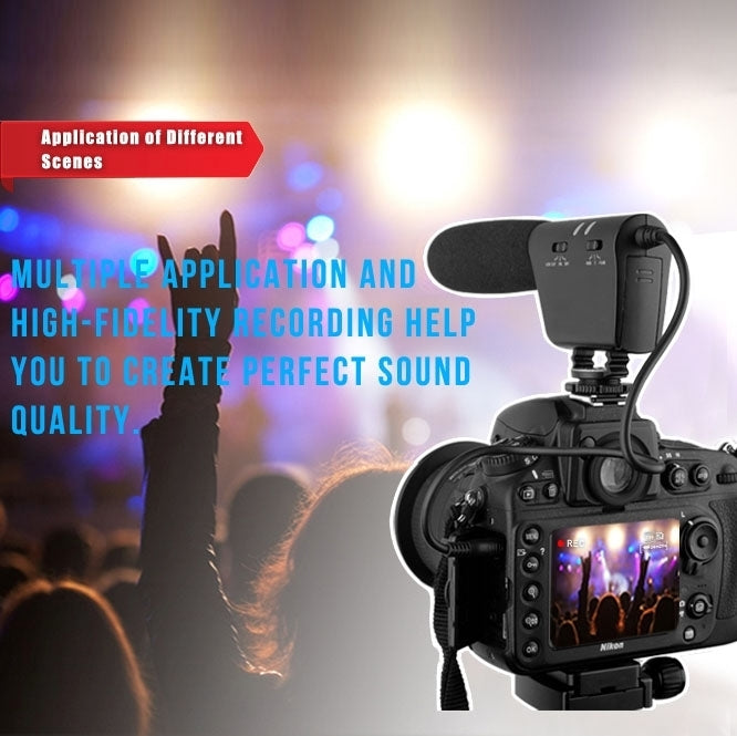 TAKSTAR SGC-598 การสัมภาษณ์การถ่ายภาพมืออาชีพไมโครโฟนเฉพาะสำหรับกล้อง DSLR และ DV