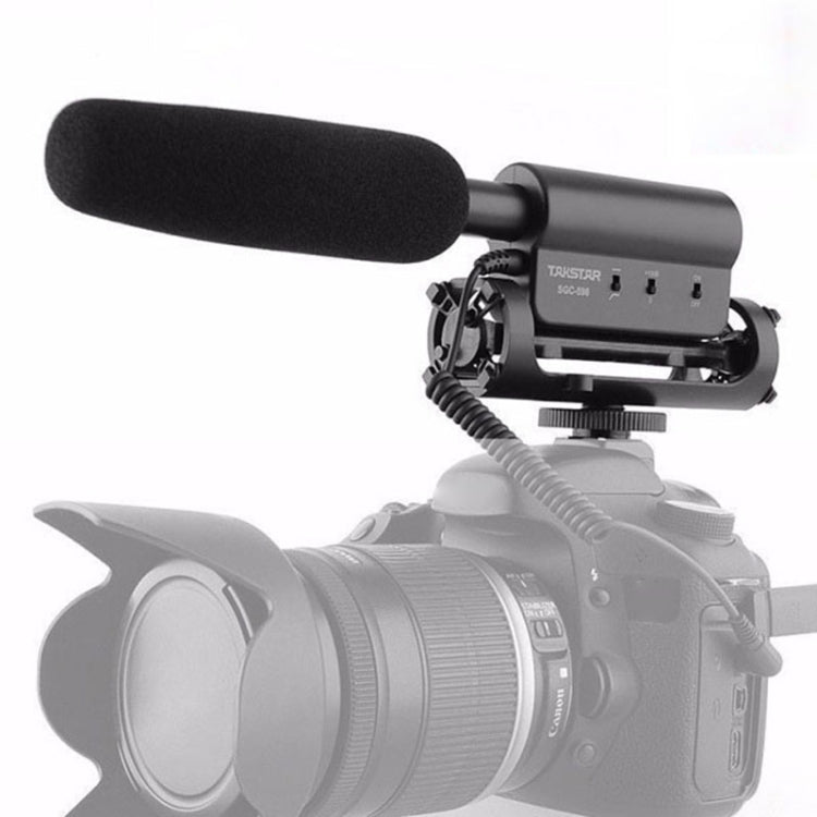 SGC-598 คอนเดนเซอร์ไมโครโฟนบันทึกการถ่ายภาพระดับมืออาชีพสัมภาษณ์ไมโครโฟนเฉพาะสำหรับกล้อง DSLR และ DV