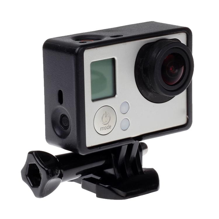 ที่อยู่อาศัยกรอบป้องกันมาตรฐานพร้อมฮาร์ดแวร์ติดตั้งหลากหลายสำหรับ GoPro Hero4 / 3+ / 3, with Assorted Mounting