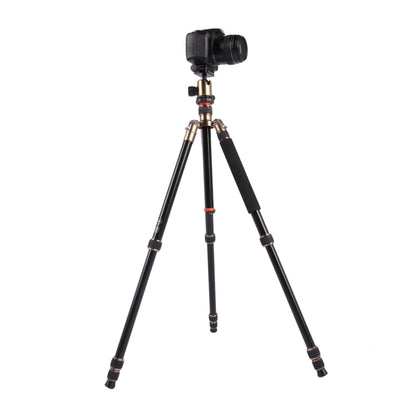 Triopo MT-2504C อลูมิเนียมแบบพกพาปรับได้ขาตั้งกล้อง NB-1S Ball Head สำหรับ Canon Nikon Sony DSLR กล้อง, MT-2504C (Black), MT-2504C (Gold)