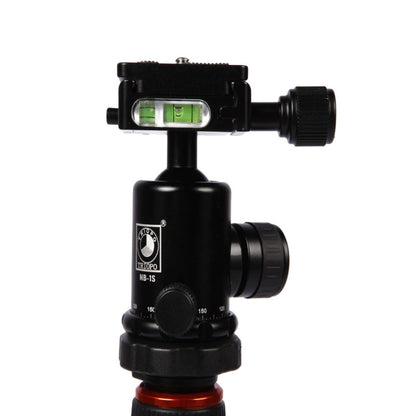 Triopo MT-2504C อลูมิเนียมแบบพกพาปรับได้ขาตั้งกล้อง NB-1S Ball Head สำหรับ Canon Nikon Sony DSLR กล้อง, MT-2504C (Black), MT-2504C (Gold)