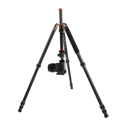 Triopo GT-2504X8.C ปรับแบบพกพาคาร์บอนไฟเบอร์ขาตั้งกล้อง B-1 อลูมิเนียม Ball Head สำหรับ Canon Nikon Sony DSLR กล้อง, GT-2504X8.C (Black), GT-2504X8.C (Gold)