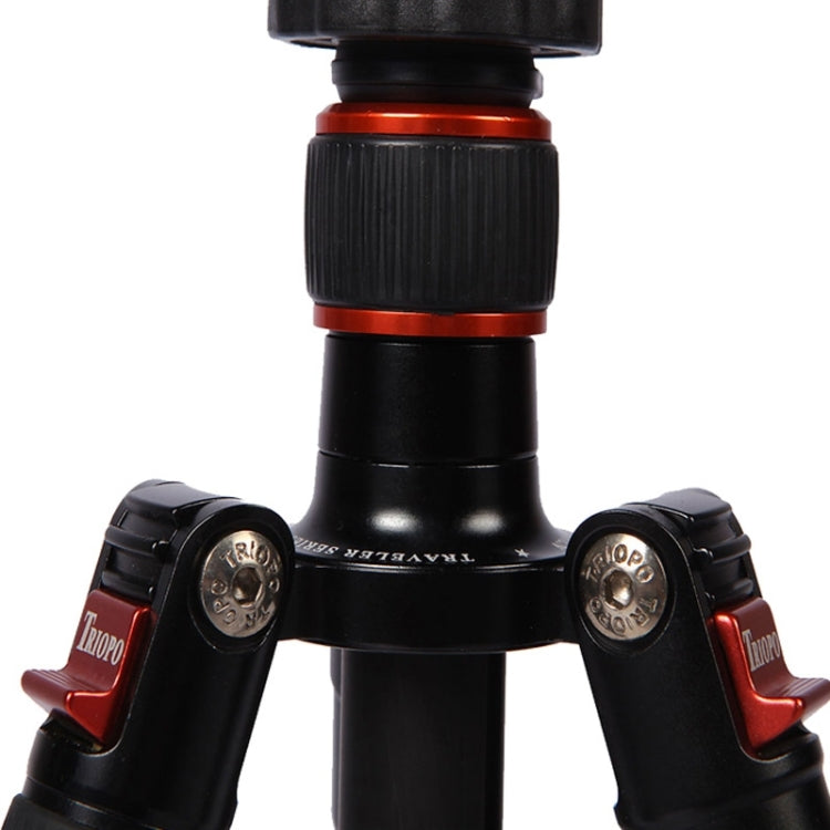 Triopo GT-2504X8.C ปรับแบบพกพาคาร์บอนไฟเบอร์ขาตั้งกล้อง B-1 อลูมิเนียม Ball Head สำหรับ Canon Nikon Sony DSLR กล้อง, GT-2504X8.C (Black), GT-2504X8.C (Gold)