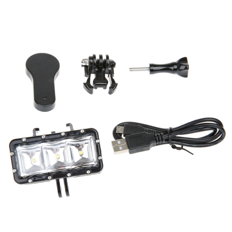 SupTig 30M กันน้ำ 300LM ไฟวิดีโอสำหรับ GoPro Hero11 Black / HERO10 Black / HERO9 Black /HERO8 / HERO7 / 6/5/5 เซสชัน / 4 เซสชัน / 4/3+ / 3/2/1, Insta360 ONE R, DJI Osmo Action และกล้องแอ็คชั่นอื่นๆ, Video Light