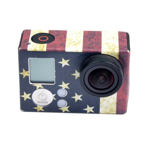 สติ๊กเกอร์ติดเคสสำหรับ GoPro HERO3+ /3, US Flag, AU Flag, Brazil Flag