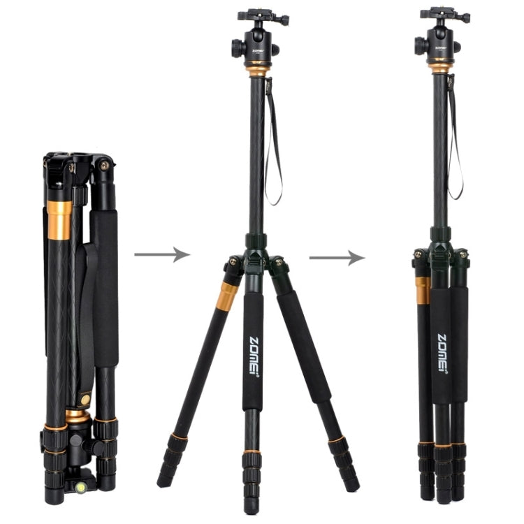 ZOMEI Z688 แบบพกพา Professional Travel วัสดุแมกนีเซียมอัลลอยด์ขาตั้งกล้อง Monopod พร้อมหัวลูกสำหรับกล้องดิจิตอล, Z688