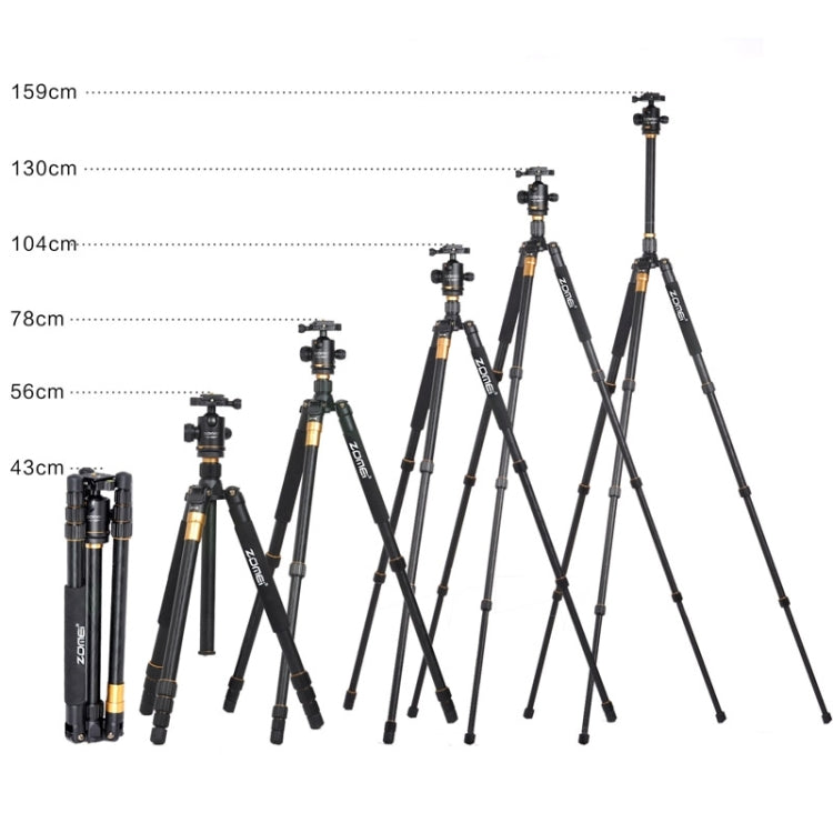 ZOMEI Z688 แบบพกพา Professional Travel วัสดุแมกนีเซียมอัลลอยด์ขาตั้งกล้อง Monopod พร้อมหัวลูกสำหรับกล้องดิจิตอล, Z688