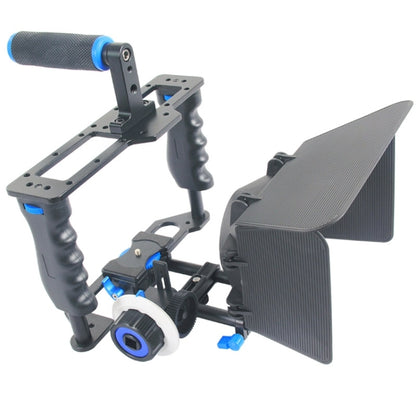 YELANGU YLG1103A-B ขนาดใหญ่จับกล้องวิดีโอ CAGE Stabilizer + Matte Box Kit สำหรับกล้อง DSLR/กล้องวิดีโอ