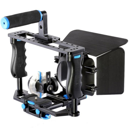 YELANGU YLG1103A-B ขนาดใหญ่จับกล้องวิดีโอ CAGE Stabilizer + Matte Box Kit สำหรับกล้อง DSLR/กล้องวิดีโอ