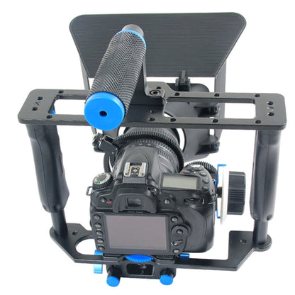 YELANGU YLG1103A-B ขนาดใหญ่จับกล้องวิดีโอ CAGE Stabilizer + Matte Box Kit สำหรับกล้อง DSLR/กล้องวิดีโอ