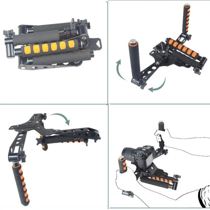 YELANGU YLG0107D Rig I มัลติฟังก์ชั่นจับกล้องไหล่ Mount สำหรับกล้อง DSLR/กล้องวิดีโอ