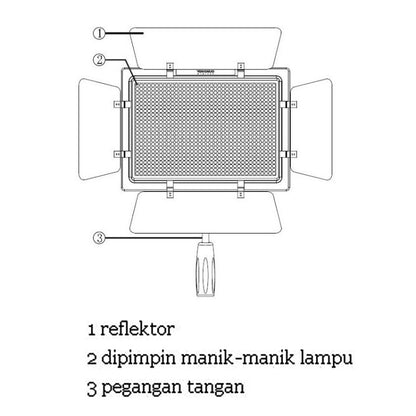 YONGNUO YN900 900 ชิ้น ไฟ LED ลดแสง สตูดิโอ 3200K-5500K ไฟวิดีโอ, YN900