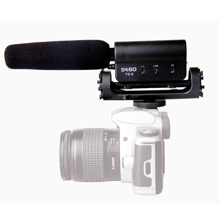 DEBO YS-8 การสัมภาษณ์การถ่ายภาพมืออาชีพไมโครโฟนเฉพาะสำหรับกล้อง DSLR และ DV