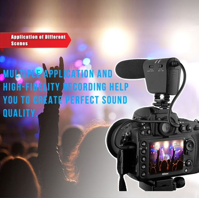 DEBO YS-8 การสัมภาษณ์การถ่ายภาพมืออาชีพไมโครโฟนเฉพาะสำหรับกล้อง DSLR และ DV