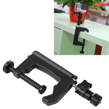 เดสก์ท็อปยึดยึดยึดยึดกับอะแดปเตอร์ขาตั้งกล้องสำหรับ GoPro Hero11 สีดำ / HERO10 สีดำ / 9 สีดำ / 8 สีดำ / 7 / 6 / 5 / 5 เซสชัน / 4 เซสชัน / 4 /3 + / 3 /2 /1, DJI Osmo การกระทำและอื่น ๆกล้องแอคชั่นแคมเมรา ขนาดแคลมป์: 1 - 6 ซม, Table Clamp