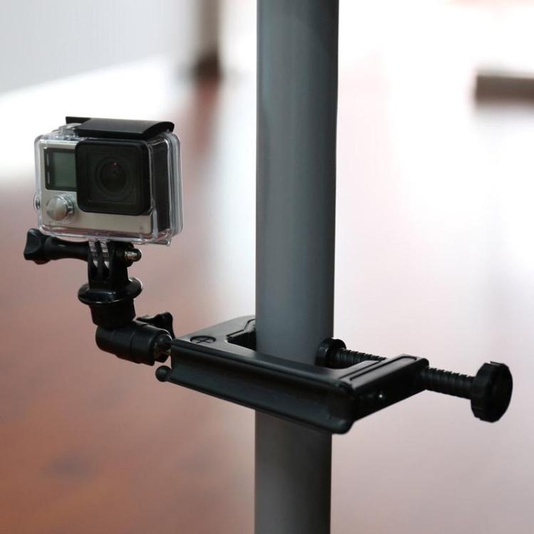 เดสก์ท็อปยึดยึดยึดยึดกับอะแดปเตอร์ขาตั้งกล้องสำหรับ GoPro Hero11 สีดำ / HERO10 สีดำ / 9 สีดำ / 8 สีดำ / 7 / 6 / 5 / 5 เซสชัน / 4 เซสชัน / 4 /3 + / 3 /2 /1, DJI Osmo การกระทำและอื่น ๆกล้องแอคชั่นแคมเมรา ขนาดแคลมป์: 1 - 6 ซม, Table Clamp