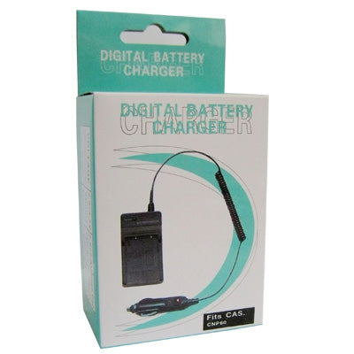 เครื่องชาร์จแบตเตอรี่กล้องดิจิตอลสำหรับ CASIO CNP-60, CNP-60