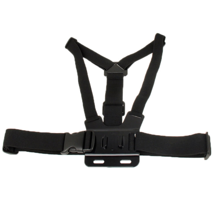 กีฬาเอ็กซ์ตรีมด้านหน้าหน้าอกเข็มขัดยางยืดสายคล้องไหล่ที่ยึดสำหรับ GoPro HERO10 สีดำ / HERO9 สีดำ / HERO8 สีดำ / HERO7 / 6/5/5 เซสชัน / 4 เซสชัน / 4/3 + / 3/2/1, Insta360 ONE R, DJI Osmo Actionและกล้องแอ็คชั่นอื่นๆ, Front Chest