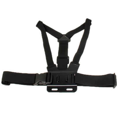 กีฬาเอ็กซ์ตรีมด้านหน้าหน้าอกเข็มขัดยางยืดสายคล้องไหล่ที่ยึดสำหรับ GoPro HERO10 สีดำ / HERO9 สีดำ / HERO8 สีดำ / HERO7 / 6/5/5 เซสชัน / 4 เซสชัน / 4/3 + / 3/2/1, Insta360 ONE R, DJI Osmo Actionและกล้องแอ็คชั่นอื่นๆ, Front Chest