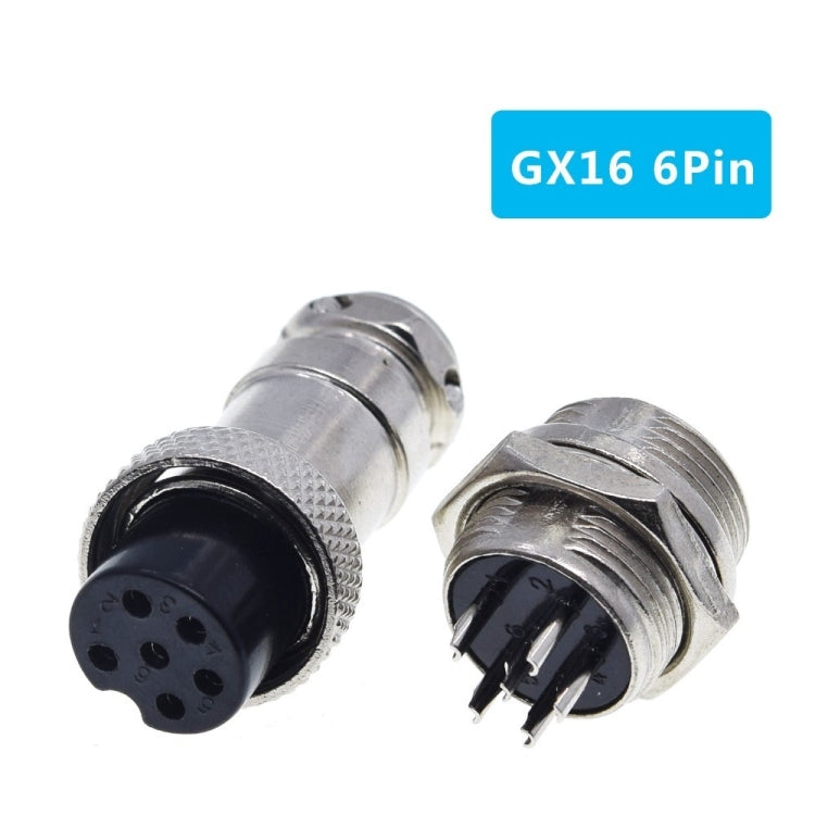DIY 16mm 6-Pin GX16 การบินปลั๊ก SOCKET CONNECTOR (5 ชิ้นในแพ็คเกจเดียว ราคาสำหรับ 5 ชิ้น)