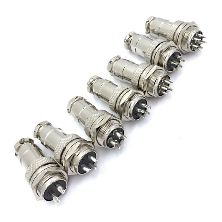 DIY 16mm 6-Pin GX16 การบินปลั๊ก SOCKET CONNECTOR (5 ชิ้นในแพ็คเกจเดียว ราคาสำหรับ 5 ชิ้น)