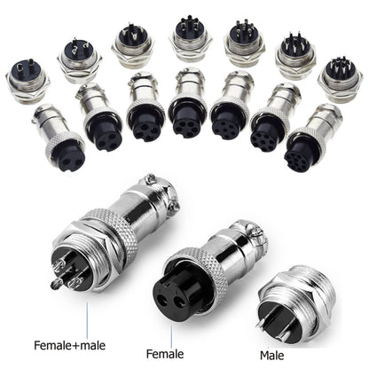 DIY 16mm 6-Pin GX16 การบินปลั๊ก SOCKET CONNECTOR (5 ชิ้นในแพ็คเกจเดียว ราคาสำหรับ 5 ชิ้น)