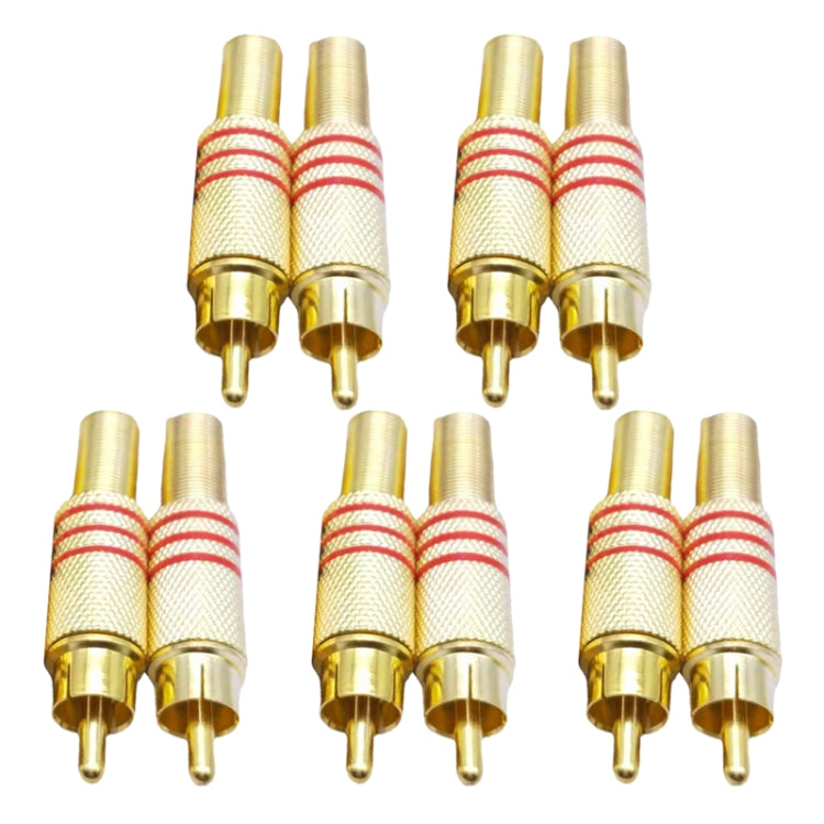 JL0924 ขั้วต่อแจ็ค RCA 3.5 มม. (10 ชิ้นในแพ็คเกจเดียวราคา 10 ชิ้น), JL0924 3.5mm RCA (Red)