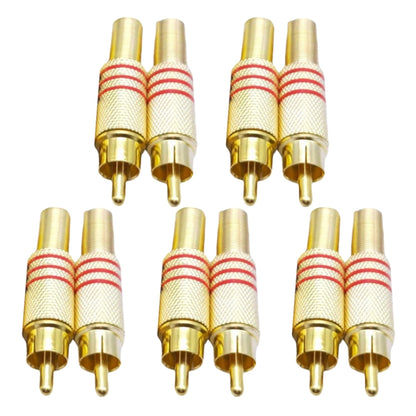 JL0924 ขั้วต่อแจ็ค RCA 3.5 มม. (10 ชิ้นในแพ็คเกจเดียวราคา 10 ชิ้น), JL0924 3.5mm RCA (Red)