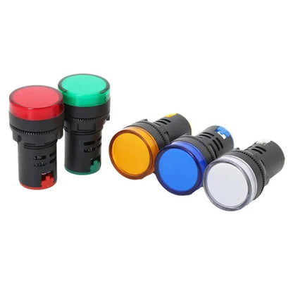 12V AD16-22D / S 22 มม.ไฟสัญญาณ LED ไฟแสดงสถานะ, 12V