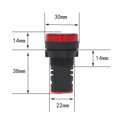 12V AD16-22D / S 22 มม.ไฟสัญญาณ LED ไฟแสดงสถานะ, 12V