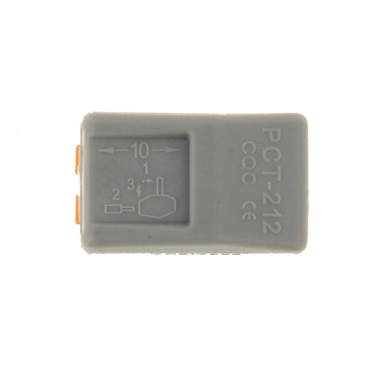 10 ชิ้น Universal Compact 2 Pin Push Clamp Solderless Wire Connector, 2 Pin
