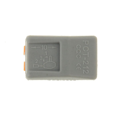 10 ชิ้น Universal Compact 2 Pin Push Clamp Solderless Wire Connector, 2 Pin