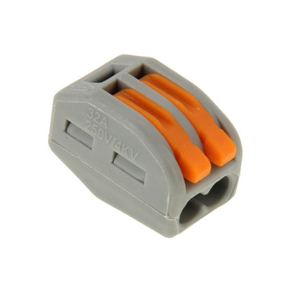10 ชิ้น Universal Compact 2 Pin Push Clamp Solderless Wire Connector, 2 Pin