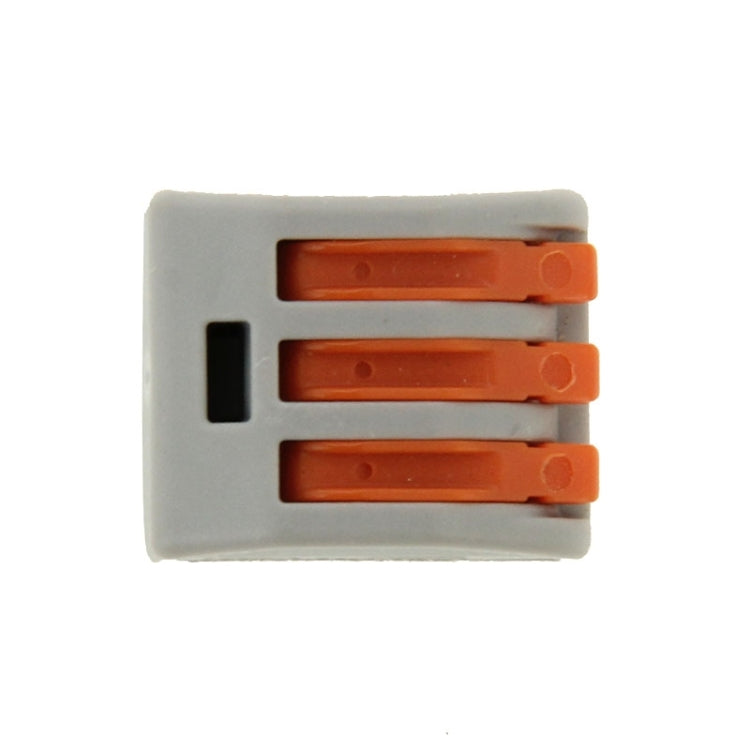 10 ชิ้น Universal Compact 3 Pin Push Clamp Solderless Wire Connector, 3 Pin
