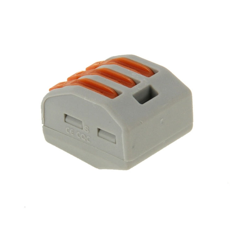 10 ชิ้น Universal Compact 3 Pin Push Clamp Solderless Wire Connector, 3 Pin