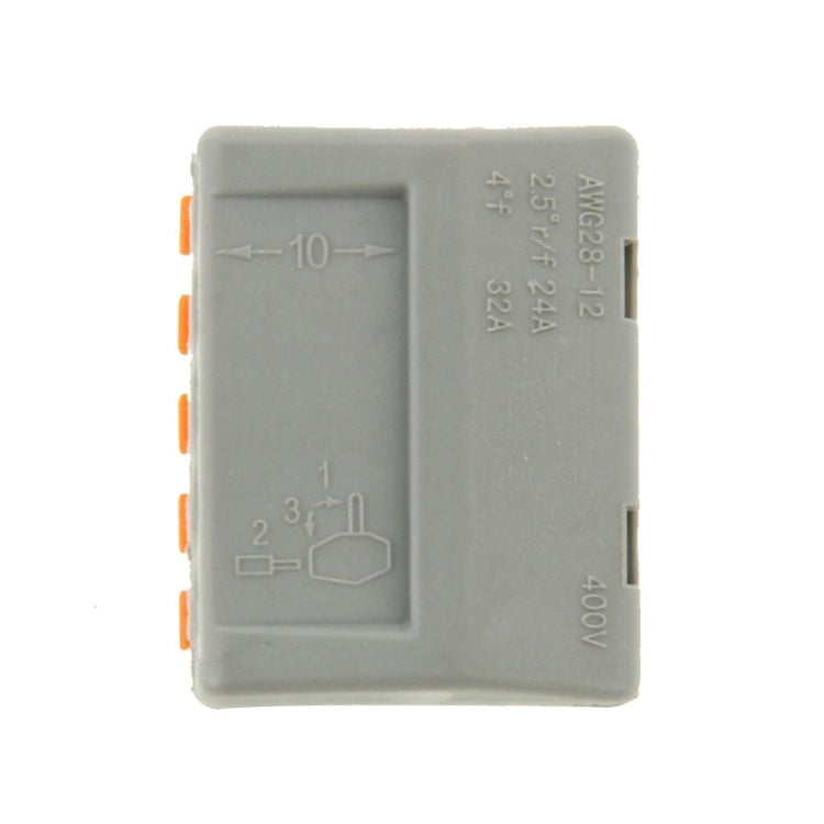 10 ชิ้น Universal Compact 5 Pin Push Clamp Solderless Wire Connector, 5 Pin