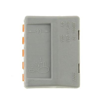 10 ชิ้น Universal Compact 5 Pin Push Clamp Solderless Wire Connector, 5 Pin
