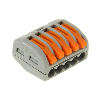 10 ชิ้น Universal Compact 5 Pin Push Clamp Solderless Wire Connector, 5 Pin