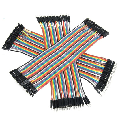 40 PCs Breadboard สายจัมเปอร์ชายไปชาย / ชายกับหญิง / หญิงถึงหญิง (120 ชิ้นต่อแพ็คเกจ), Male to Male (40 PCS)