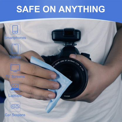 70 ชิ้นผ้าทำความสะอาดนุ่มสำหรับหน้าจอ LCD / แว่นตา / หน้าจอโทรศัพท์มือถือ, Cleaning Cloth