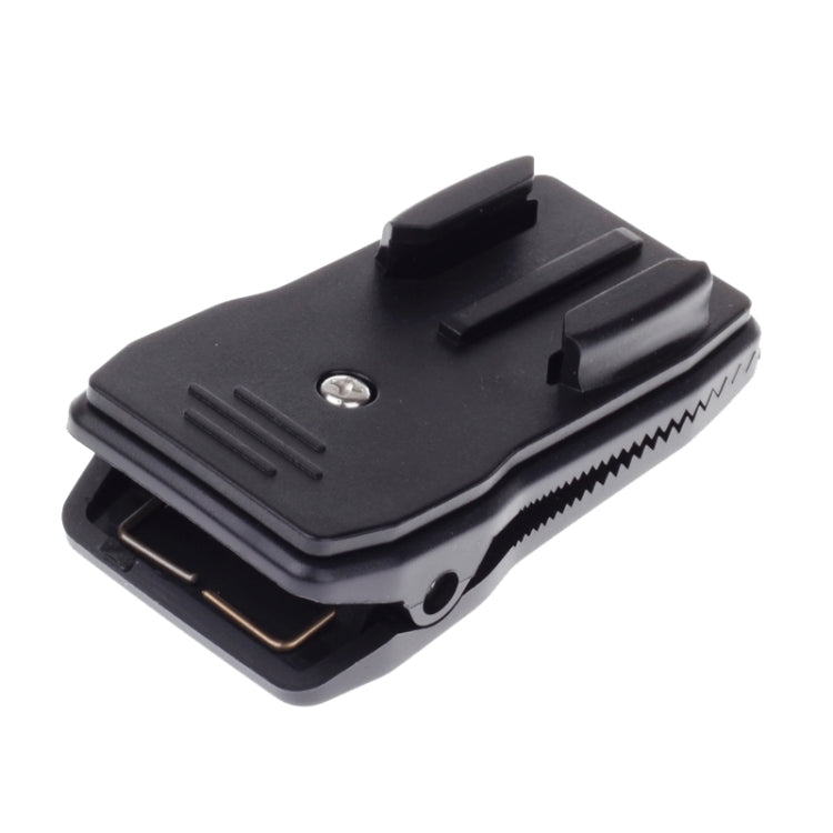 360 องศา Rotation J รูปร่างกระเป๋าเป้สะพายหลังหมวกคลิป Fast Clamp Mount สำหรับ Xiaomi Yi Sport กล้อง (XM17), J Shape Backpack