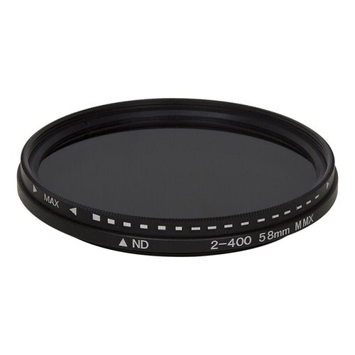 58 มม. ND Fader Neutral Density ปรับ Variable Filter ND 2 ถึง ND 400 กรอง, 58mm