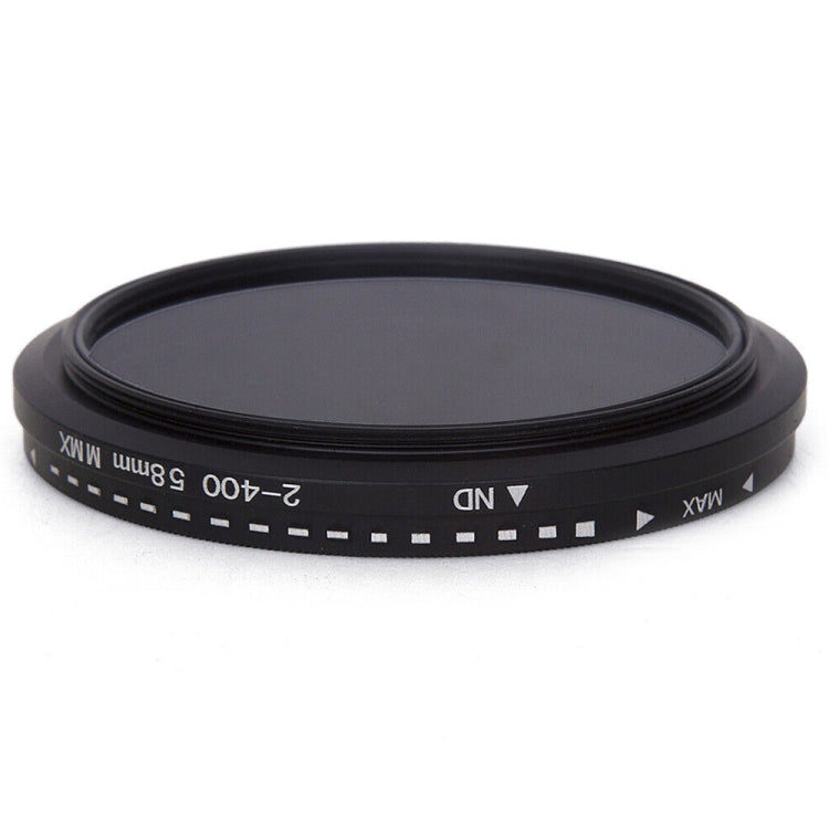 58 มม. ND Fader Neutral Density ปรับ Variable Filter ND 2 ถึง ND 400 กรอง, 58mm