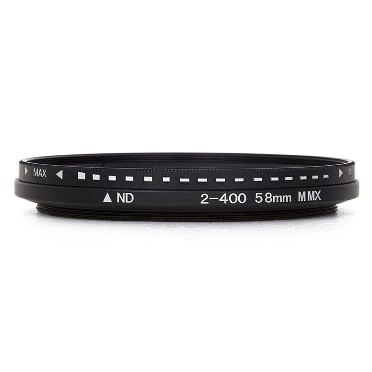 58 มม. ND Fader Neutral Density ปรับ Variable Filter ND 2 ถึง ND 400 กรอง, 58mm